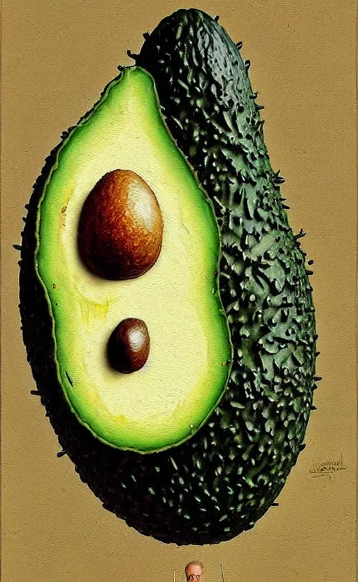 Image similar to joe biden as a avocado painting by chiara bautista, beksinski and norman rockwell and greg rutkowski weta studio, and lucasfilm
