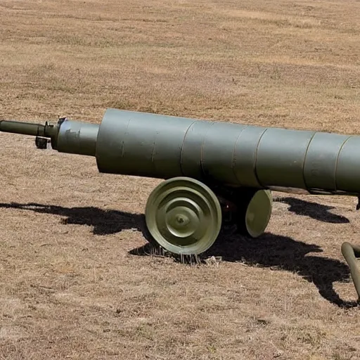 Prompt: An artillery gun shaped like an ant eater, high resolution photograph