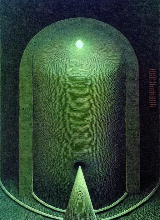 Prompt: esoteric machinery to destroy reality powered by an ancient reactor highly detailed painting by zdzisław beksinski 8 k