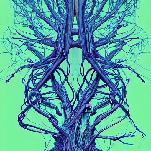 Image similar to digital art, intricate veins and roots by James Jean and by beeple , ultradetailed, trending on artstation,