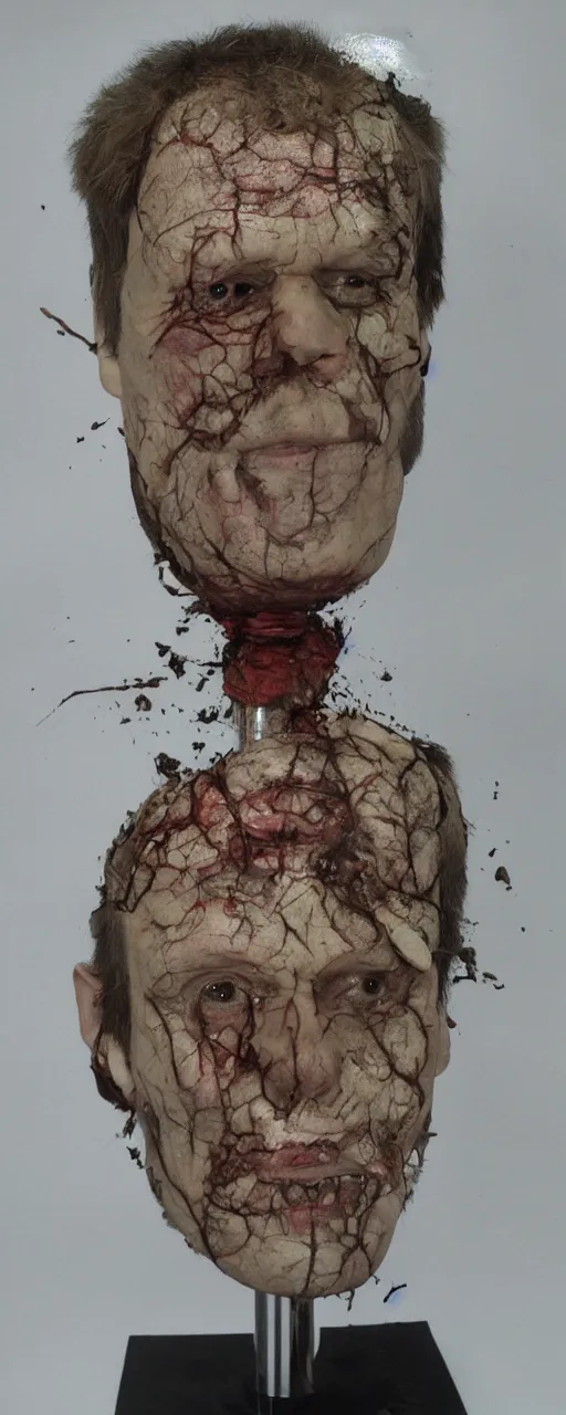 Image similar to the scanners head explosion guy with his head put back together