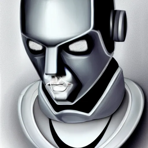 Prompt: A handsome robot that looks like Chris Hamsworth, digital art