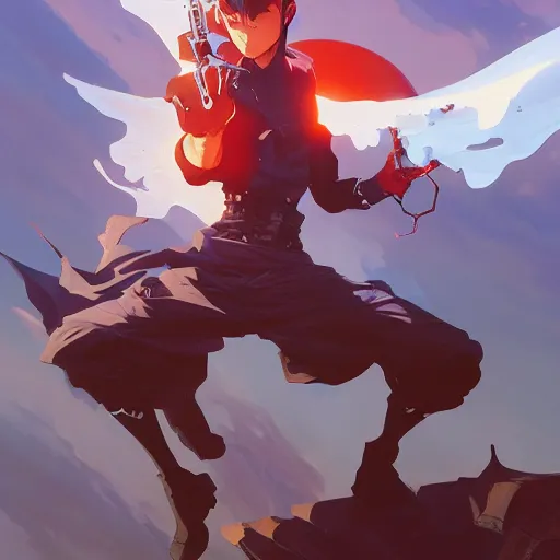 Image similar to hero world trigun, behance hd by jesper ejsing, by rhads, makoto shinkai and lois van baarle, ilya kuvshinov, rossdraws global illumination