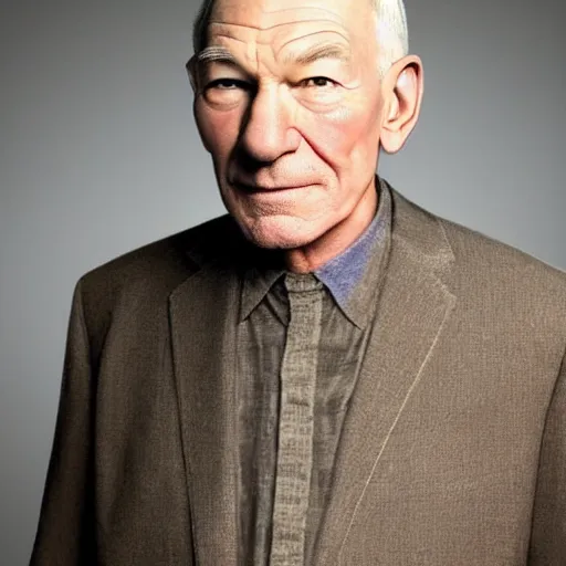 Image similar to patrick stewart mixed with ian mckellen