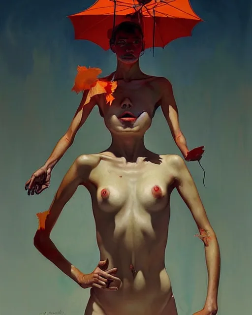 Prompt: centrally planned economies are upended by out of control population. their escape valve is eugenics. in he style of adrian ghenie, esao andrews, ( ( ( jenny saville ) ) ), edward hopper, surrealism, dark art by james jean