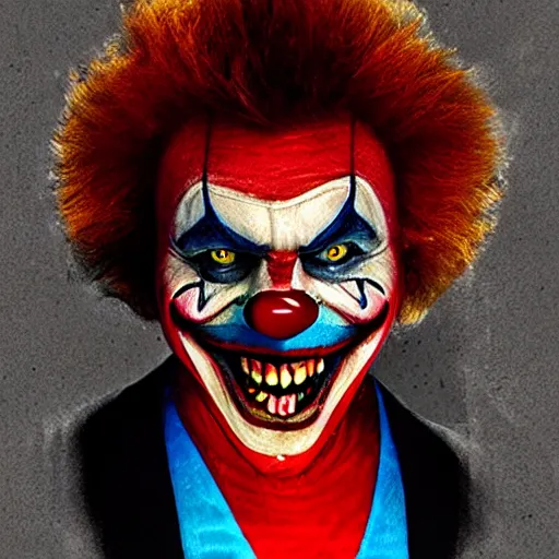 Prompt: evil clown