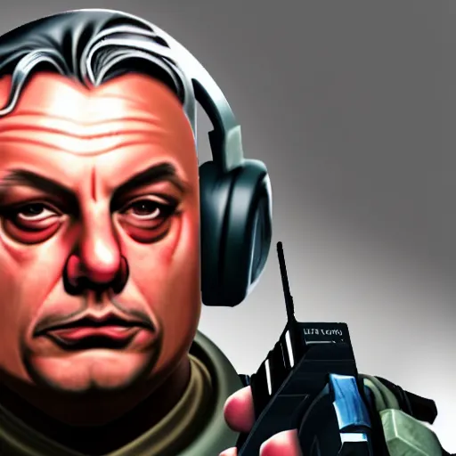 Image similar to Viktor Orban as a Counter-Terrorist in CSGO