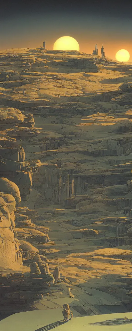 Image similar to panoramic widescreen view, a lo-fi room full of things, detailed digital painting, masterpiece, rendered in Octane, by Moebius, Jeof Darrow and Ralph McQuarrie.