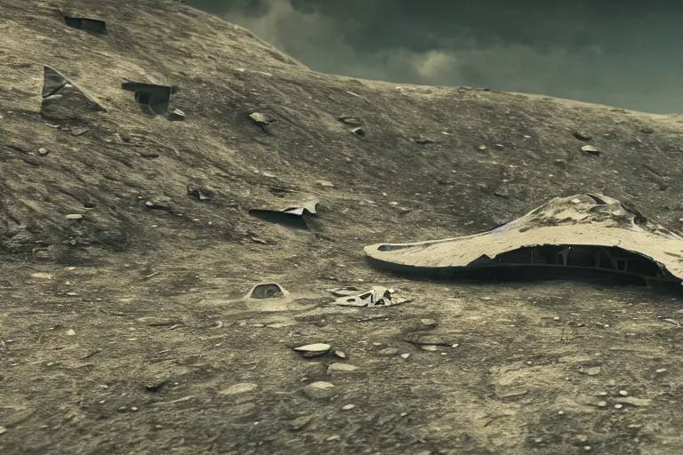 Prompt: leaked top secret footage of an ufo crash site, vintage old shot with an old camera, intricate details, eerie, highly detailed, photorealistic, octane render, 8 k, unreal engine.