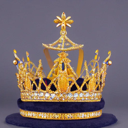 Prompt: duck with crown crowns crown crowned crowning crown crown coronation