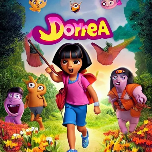 Image similar to dora the explorer horror episode