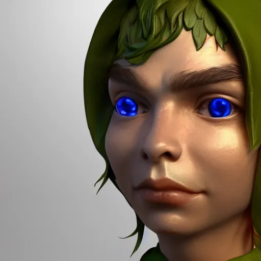 Image similar to a close up of a person in a elf costume, a character portrait by Guillermo del Toro, polycount, antipodeans, unreal engine 5, unreal engine, cryengine