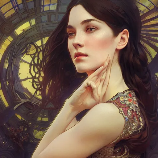 Image similar to Everything is in the public domain. Elegant, intricate, digital painting, artstation, concept art, smooth, sharp focus, illustration, art by artgerm and greg rutkowski and alphonse mucha