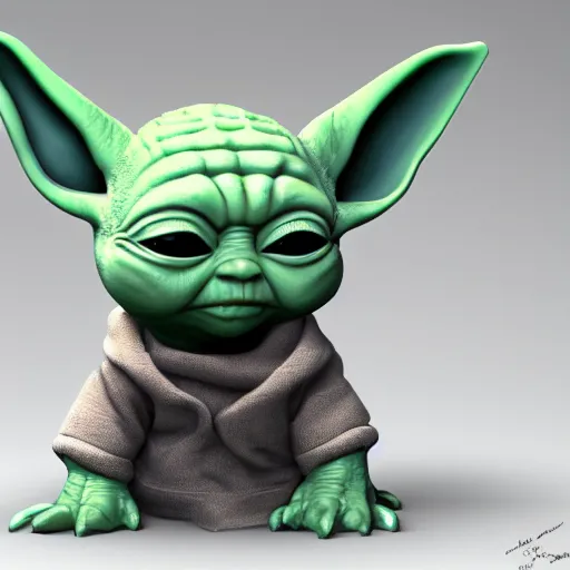 Image similar to walter white as baby yoda, award winning, trending on artstation, unreal engine