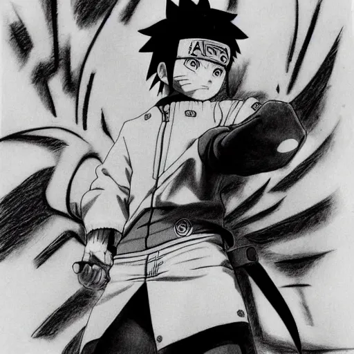 Draw Naruto Using Graphite Pencils