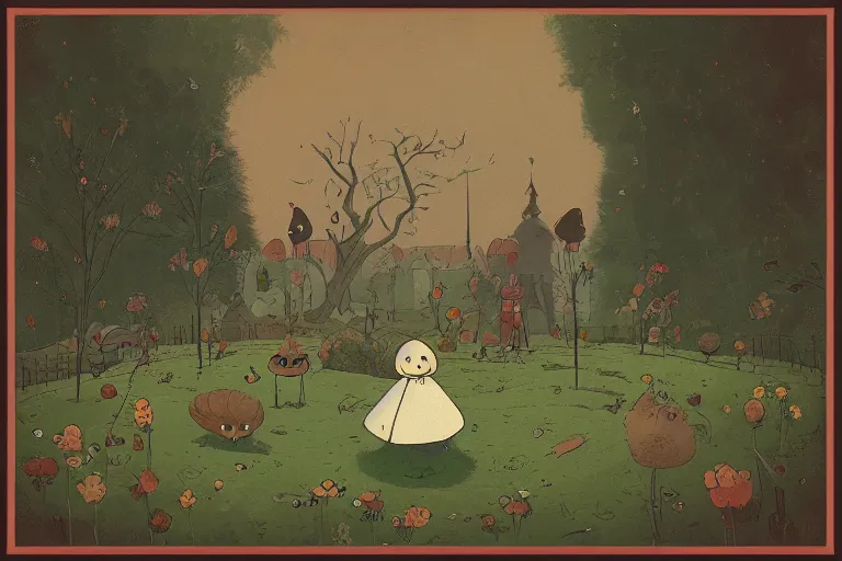 Image similar to “over the garden wall, illustration, 8k, digital masterpiece”