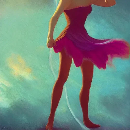 Image similar to fairie poledancer, cinematic lighting, soft bokeh, fantasy, modern, colourful, highly detailed, digital painting, artstation, deviantart, concept art, sharp focus, illustration, by Edward Hopper and Rene Magritte and Alphonse Mucha