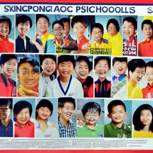 Image similar to 1 9 9 0 s singaporean public education poster for secondary schools