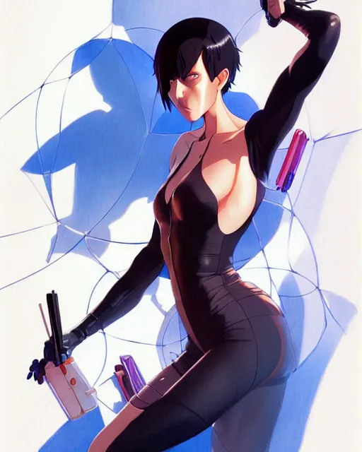 Prompt: aeon flux, portrait shinkai makoto studio ghibli studio key hideaki anno sakimichan stanley artgerm lau rossdraws james jean marc simonetti elegant highly detailed digital painting artstation pixiv