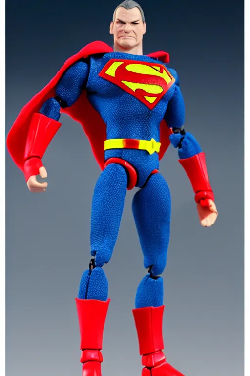 Image similar to product photo of kenner action figure, 5 points of articulation, sci fi, superhero, perfect human proportions, t - pose, studio lighting