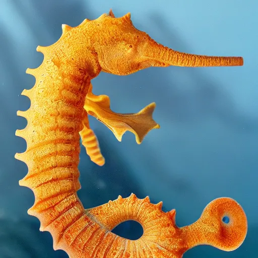 Prompt: a beautiful photo of a realistic seahorse