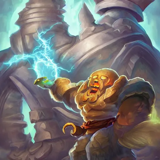 Image similar to air (elemental giant golem), air and tornado theme, hearthstone art style, epic fantasy card game art