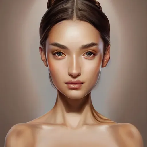 Prompt: a graceful Goddess, The Perfect Human Female Specimen, intricate, super highly detailed, professional digital painting, artstation, smooth, sharp focus, no blur, no dof, extreme illustration, 128K, art by artgerm, perfect natural skin tones, facing and looking at the viewer, seductive smile, the eyes are beautiful and symmetrical