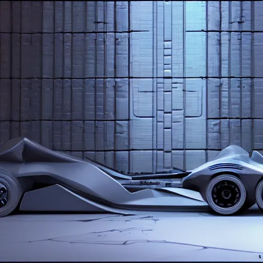 Image similar to sci-fi car and wall structure in the coronation of napoleon painting by Jacques-Louis David in the blade runner 2049 film and point cloud in the middle and everything in form of zaha hadid architects artwork by caravaggio unreal engine 5 keyshot octane lighting ultra high detail ultra hyper realism 8k 16k in plastic dark tilt shift full-length view