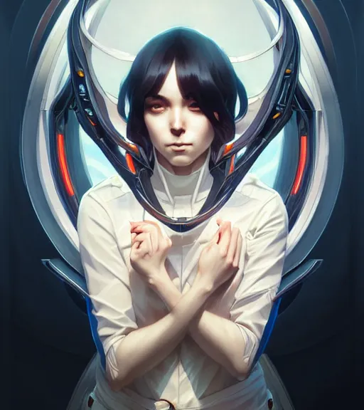 Image similar to symmetry ( naru from prey ) ultra detailed, intricate, dynamic lighting, digital art, anime, digital painting, art station, wlop, sharp focus, illustration, art by artgerm and greg rutkowski and alphonse mucha