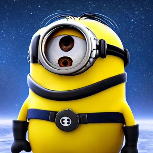 Prompt: Minion in Spacesuit