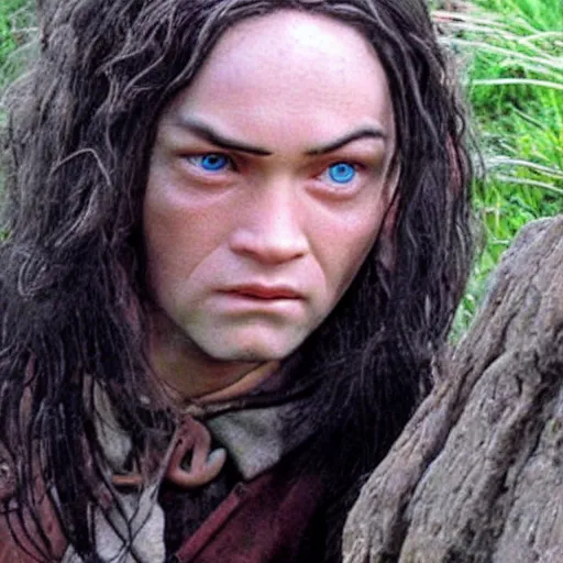 Image similar to a hobbit that looks like megan fox