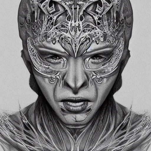 Prompt: a stunning character design by a professional artist, hyper-detailed pencil drawing