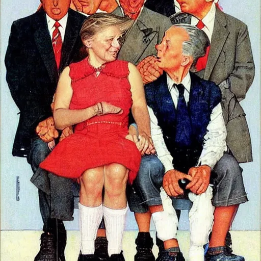 Prompt: Donald Trump by Norman Rockwell