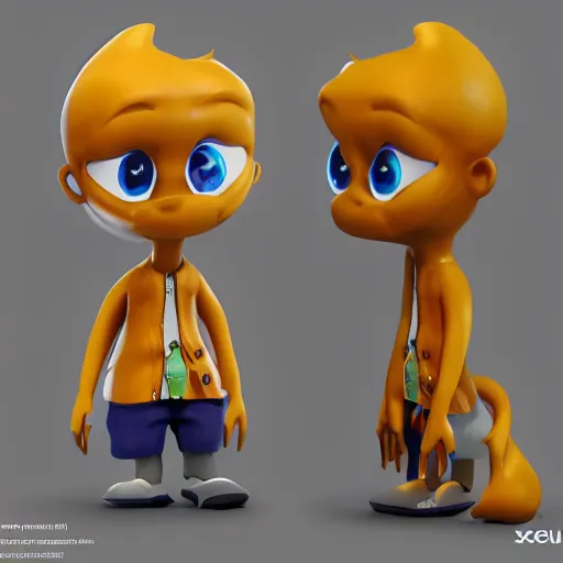 Image similar to samsung sam animated character, unreal engine 5, 8k, artstation