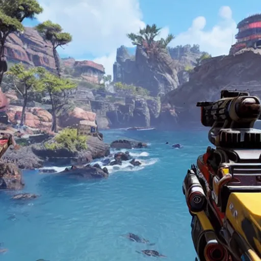 Image similar to screenshot from apex legends