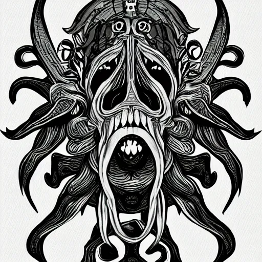 Image similar to digital art of cthulu