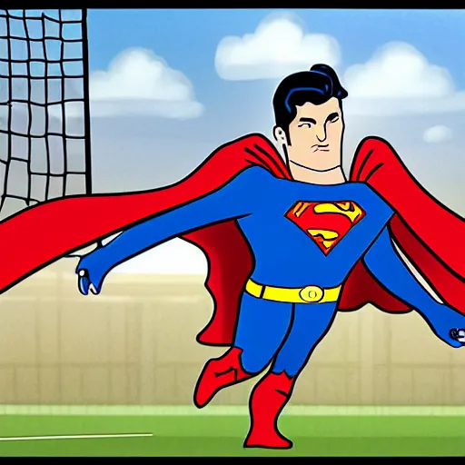 Prompt: Superman as a football manager