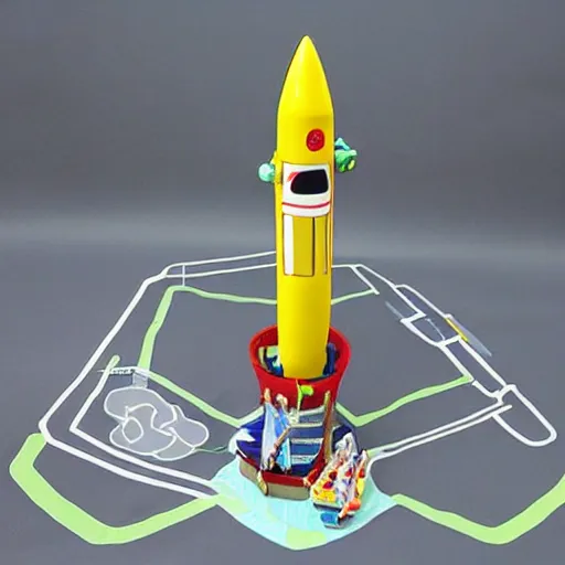 Image similar to toy icbm