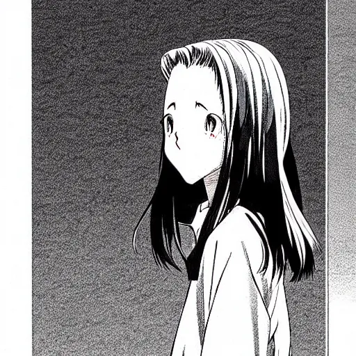 Image similar to young girl by naoki urasawa, detailed, manga, anime, illustration, 9 0's