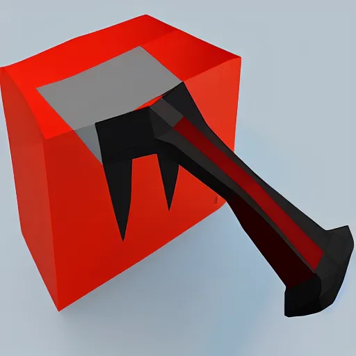 Image similar to vr game slice with axe game, hypercasual, low poly