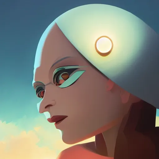 Image similar to face icon stylized minimalist the day the earth stood still, loftis, cory behance hd by jesper ejsing, by rhads, makoto shinkai and lois van baarle, ilya kuvshinov, rossdraws global illumination