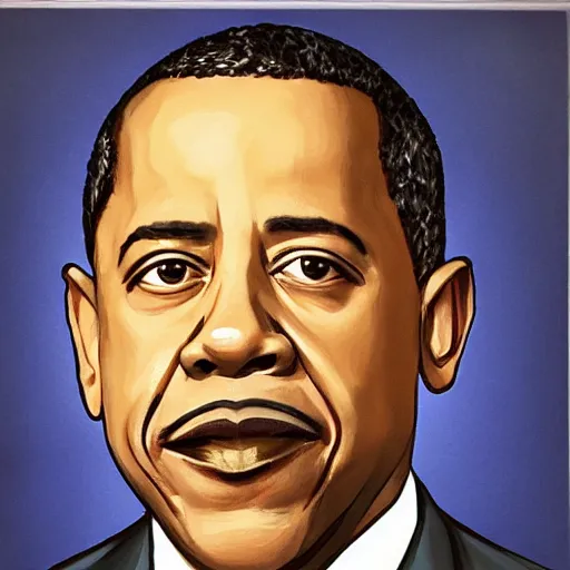 Prompt: martin lawrence as obama, presidential portrait