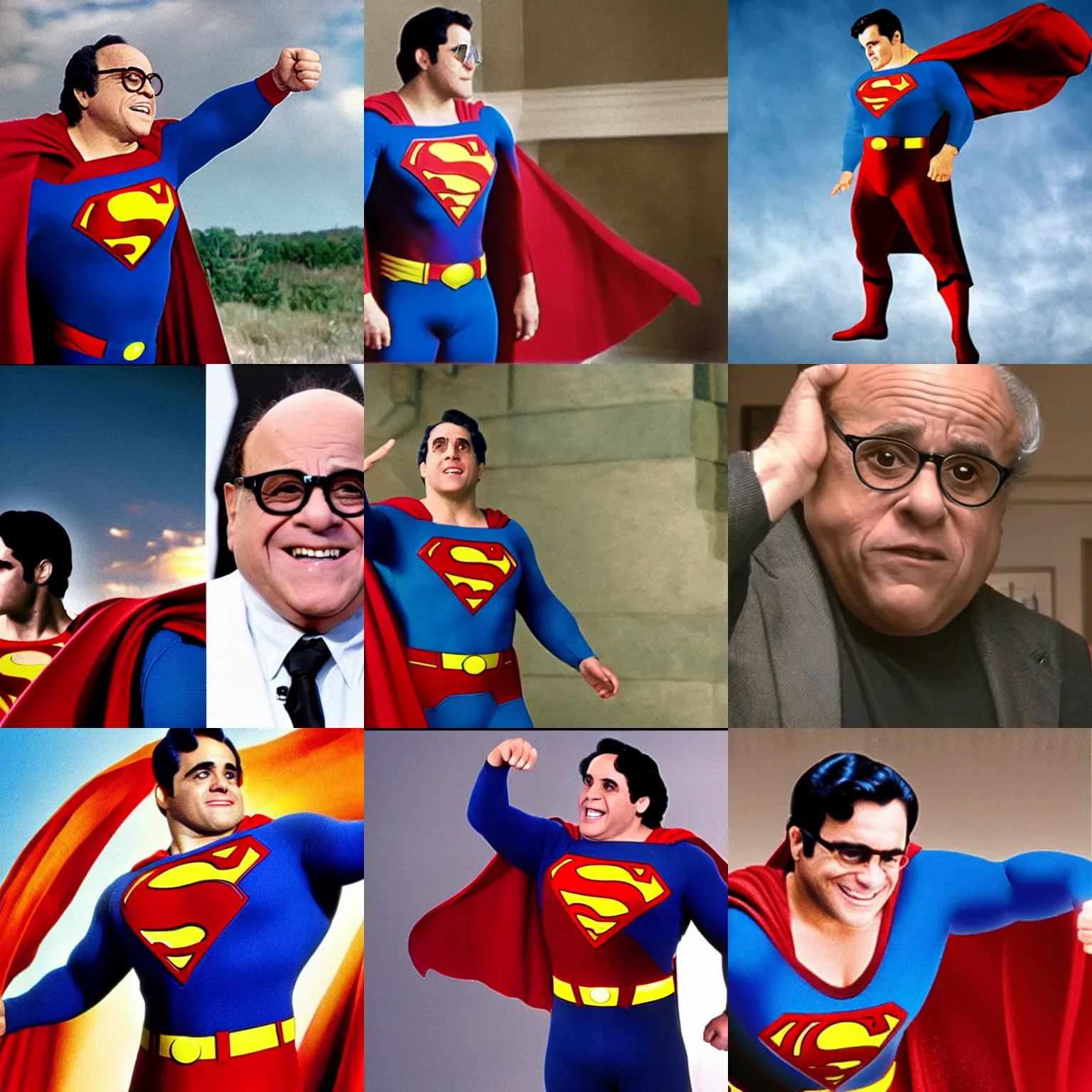 Prompt: danny devito as superman