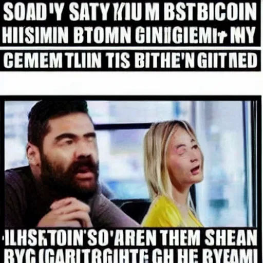 Image similar to crypto meme sad because I lost all my bitcoins and my girlfriend dosent like me anymore, crypto is a scam and I cry everyday