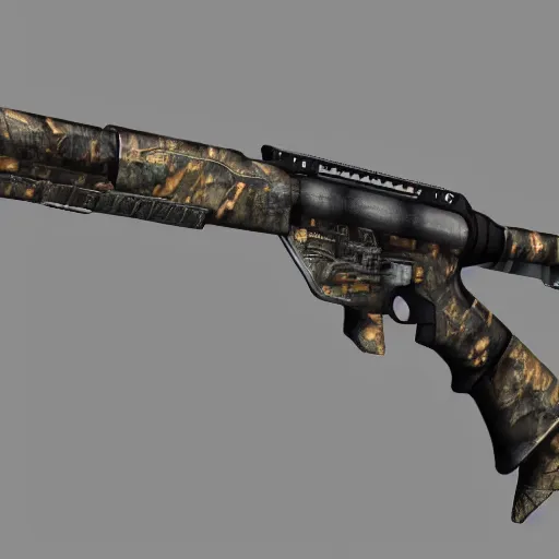 Image similar to Concept art of skin AWP in Counter-Strike Global Offensive, 3D rendering, unreal engine,