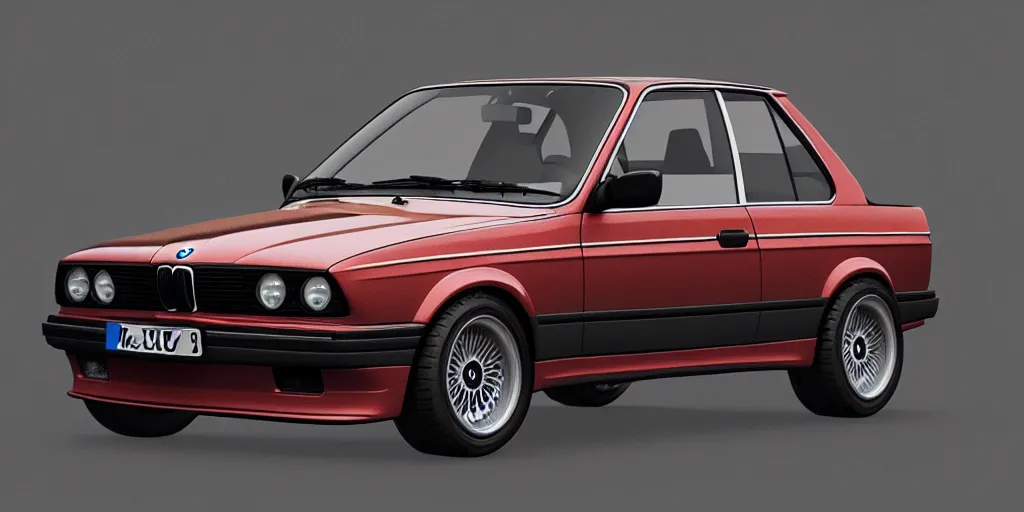 Prompt: BMW e30 by dali. octane render, cinematic, vibrant colors hyper realism, 8k.