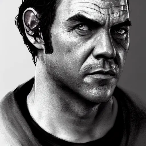 a well designed portrait of trevor from gta v, | Stable Diffusion