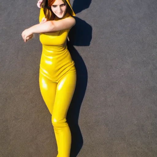 Prompt: a full body photo of emma watson as nami from one piece, award winning photography, 50 mm.