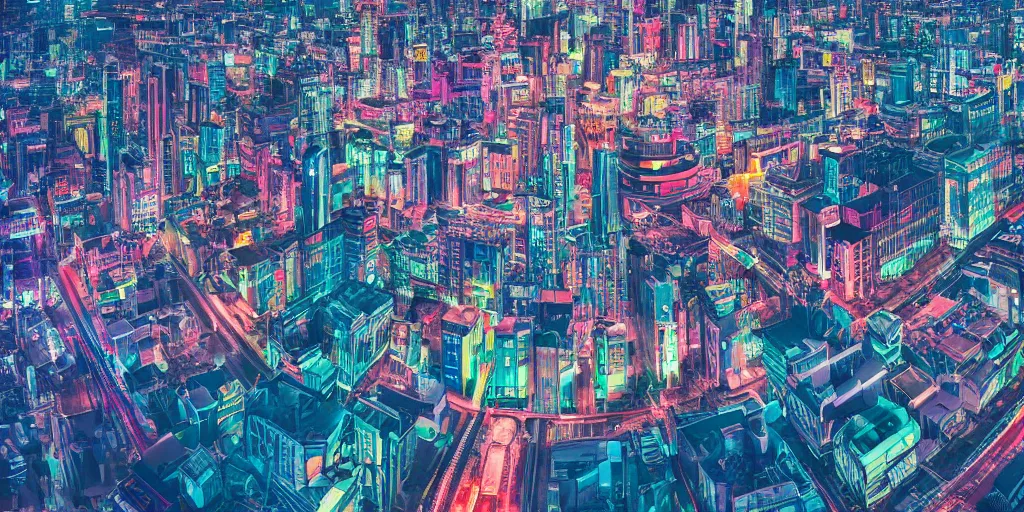 Prompt: Bustling vivid utopian city reimagined by Max Hay, fisheye lens!!!, 100mm photography, trending on artstation, 4k, 8k, lens distortion, chromatic aberration, soft focus blur, photorealistic imagery, photorealistic details, intricate, highly detailed