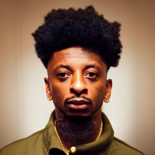 Prompt: “ mk 2 0 eoss footage of 2 1 savage, good lighting ”